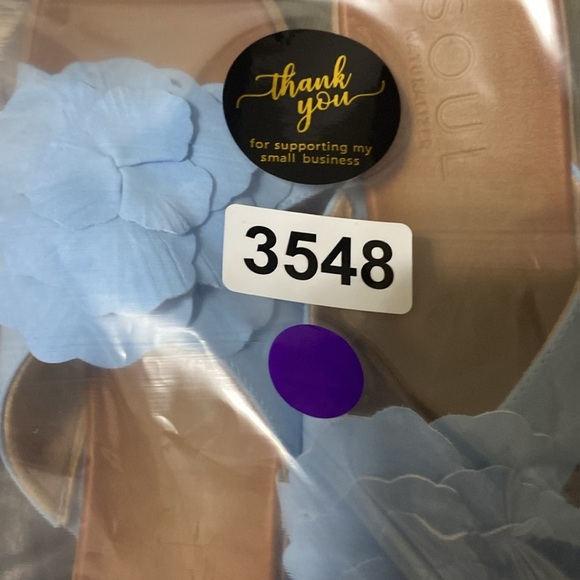 Soul Naturalizer (NEW) Blue Joyful Coquette Flower Comfort Sandals Size 9.5 - Picture 13 of 13